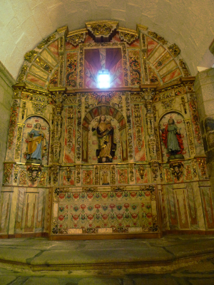 Retablo de la Virgen del Rosario en San Martín de Barciademera