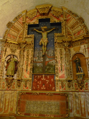 Retablo del Santo Cristo en San Martín de Barciademera