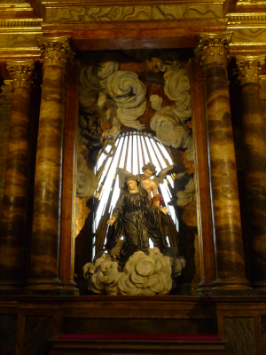 Retable de Sainte Scholastique à l'église de San Martin Pinario